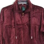 Champion  Sweatshirt Women's Size Small Burgundy Quarter Zip Sweater Gorpcore Photo 2