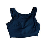 Klassy Network  Henley cropped bra top scoop neck ribbed Black Size XS Photo 2