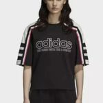 Adidas The OG Tee DH4183 Tee Black Ivory Pink Running Fitness Yoga Crew Neck Short Sleeve T-Ship Top $40 VGUC XL Photo 0
