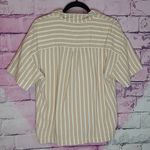 Madewell  LIGHTESTSPUN OVERSIZED PAJAMA TOP IN STRIPE PLAY EARTHEN SAND MEDIUM Photo 1