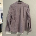J.Jill  Striped Button Down Long Sleeve Shirt LARGE Photo 5