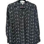 Foxcroft  black embroidered hearts blouse Photo 0