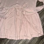 Orange Creek  Light Pink Baby Doll Long Sleeve Blouse Photo 1