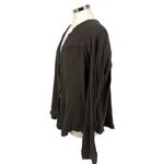 Free People  Changing Horizons Gauze Top Dark Olive Green Size Large Photo 4