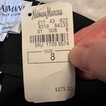 Armani Collezioni Womens Black Virgin Wool Trouser Pants NWT Size 8 MSRP $575 Photo 7