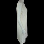 Studio One Womens 18 Ivory Lace Overlay Midi Dress Pearl Neckline Sleeveless Photo 12