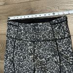 Lululemon Outrun Crop Mini Cinder Lace White Black Mesh Leggings Size 10 Photo 7