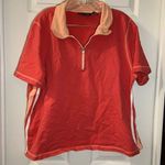 Mureli Sport Orange Short Sleebe 1/4 Zip Polo Top size 3X Photo 0