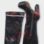 Madden Girl  Groupie Black Floral Velvet Over The Knee Platform Heel Boot Size 9 Photo 7