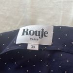 Rouje Paris Navy Polka Dot Sunflower Dress Size 2 Photo 2
