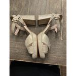 Paradox London Neala‎ Wide Fit Block Heel Glitter Sandals Champagne Size 9 Gold Photo 3