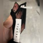 Sandro  Paris, black lace detail dress with neck tie, NWOT Photo 4