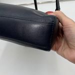 Etienne Aigner  Vintage Navy Leather Crossbody Bag Gold Horsebit Flap Closure Photo 7