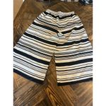 Cottage Core Wide Leg Pant Women Medium Lagenlook Boho Hippie Crop Beach Cruise Black Photo 2