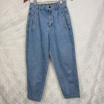 Liz Claiborne Vintage 80s Lizwear Pleated High Waist Denim Jeans Petite Size 8 Photo 5