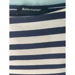 Reformation  Striped Long Sleeve‎ Top XS Navy Blue, XS Photo 2