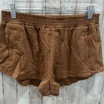 Abercrombie & Fitch A&F Tan Brown Faux Suede Short Shorts Womens Size Small Photo 0