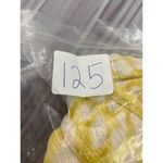 Democracy Tunic Top Womens M Pintuck Balloon Slv Eyelet Gold Off White Polka Dot Photo 11