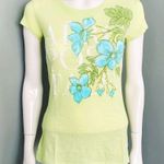 Aeropostale Vintage Y2K Graphic Crewneck Tee in Lime Green | Size S Photo 0