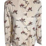 Vintage Foxwood Riding Attire Equestrian Horse Button Down Blouse 36 Photo 0
