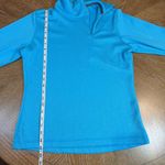 Salomon  Asymmetrical Zip Motomesh Pullover Blue Size Medium Photo 7
