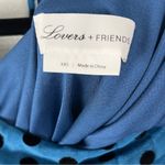 Lovers + Friends  Delaney Polka Dot Deep Back V-Neck Tie Long Sleeves Lined Dress Photo 2