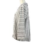 Habitat Clothes To Live In Tunic Size Medium Black White Stripes Textured Artsy Photo 3
