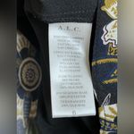 ALC Frank A.L.C “Hayley” tiered floral/black midi dress Women Sz 6 Tiered Silk Midi Dress Photo 7