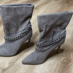 INC International Concepts Women's Taupe Stiletto Reanna Chain Dress Boots sz 5 Photo 1