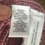 Loft  Rose colored cotton blend lightweight feminine cardigan Photo 4