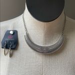 Paparazzi  Half Moon Silver Country Cowgirl Necklace and Earring Set Photo 0