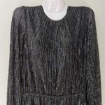 White House | Black Market White‎ House Black Market Blouson Dress Silver Shimmer Black S NWT Photo 1