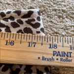 J.Crew  Linen Leopard Print Cafe Capri Pants w Pockets Cuffed Hem Brown Tan 10 Photo 6