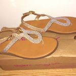 New Sugar Damsay Slingback Gold Glitter Sandals 7M Size 7 Photo 2