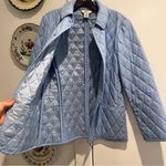 Brooks Brothers 346 Womens Light Blue Quilted Jacket Full Zip Photo 1