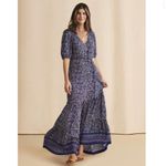 Faherty  Orinda Floral Maxi Dress in Monsserat Border Size Small Photo 2