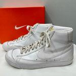 Nike Blazer mid ‘77 vintage triple white high top sneakers tennis shoes women 10 Photo 0