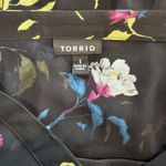Torrid  Black Colorful Floral Chiffon Shirt‎ Dress Size 1X Photo 11