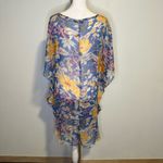 Hayden  blue floral sheer swim cover-up size S/M NWT Photo 4