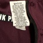 Victoria's Secret VS Pink Ultimate Quarter Zip Pullover Maroon Black Long Sleeve Size Large Photo 7