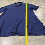 Eileen Fisher  ORGANIC LINEN SHORT SLEEVE BUTTON DOWN SHIRT SIZE S LAGENLOOK Photo 9