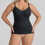 Honeylove NWT CrossOver Cami Tank Shapewear in Black Size 1X Photo 0