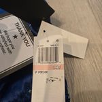 City Studio Formal Gown Dark Blue Beaded Spaghetti Strap Dress Sz 14W NWT Photo 5