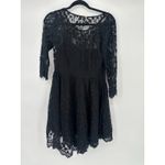 Free People Dress 6 Queens Love Lace Black Goth Whimsigoth Asymmetrical Witchy Photo 2