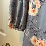 SO  Womens NWT Long Sleeve Floral Dress Size L Blue Pink Gray Crew Neck Casual Photo 5