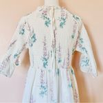 Jessakae White Lavender & Green Floral Smocked Tiered Dress. Size XL Photo 9