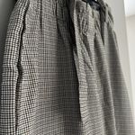 OAT New York Dress Pants Womens XL Plaid Pull On Elastic Waist Belted Pockets Photo 1