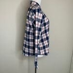 Tommy Hilfiger Navy Blue Pink Plaid Shirt Sz L Photo 3