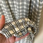 Theory black and white silk plaid sleeveless jumpsuit Photo 7