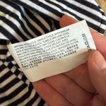 Theory Striped Jersey Polo Midi-Dress Large Navy Photo 7